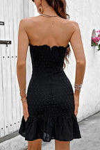 Isaline - Bandeau jurk met ruches dames