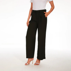 Letizia - Casual high-waist broek met wijde pijpen dames
