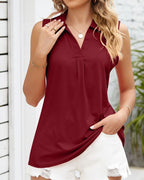 Clarine - Mouwloze blouse