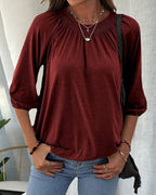 Lizette - Shirt met ronde hals dames