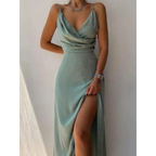 Margaux - Maxi zomerjurk met wikkelontwerp en dunne bandjes dames