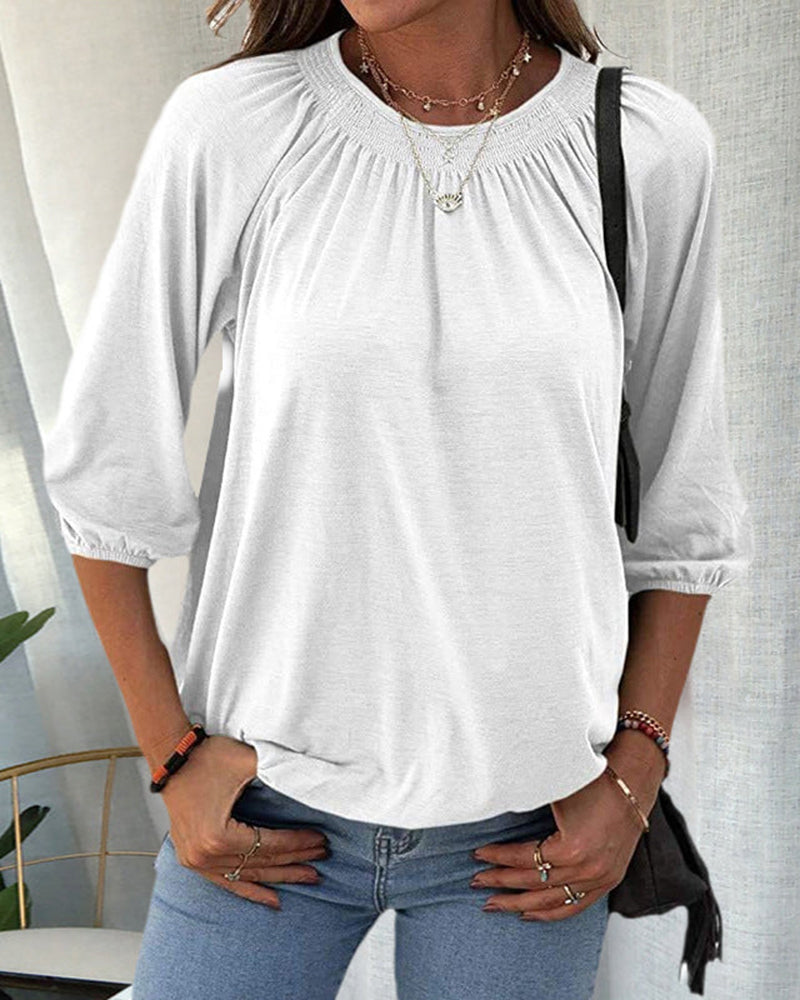 Lizette - Shirt met ronde hals dames