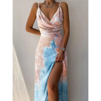 Margaux - Maxi zomerjurk met wikkelontwerp en dunne bandjes dames