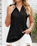 Clarine - Mouwloze blouse