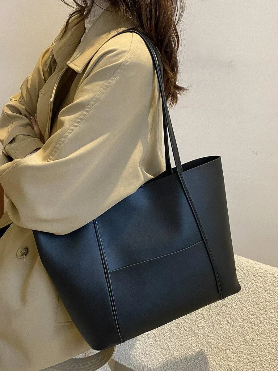 Maelyne - Leren handtas met handvat en ruime inhoud dames