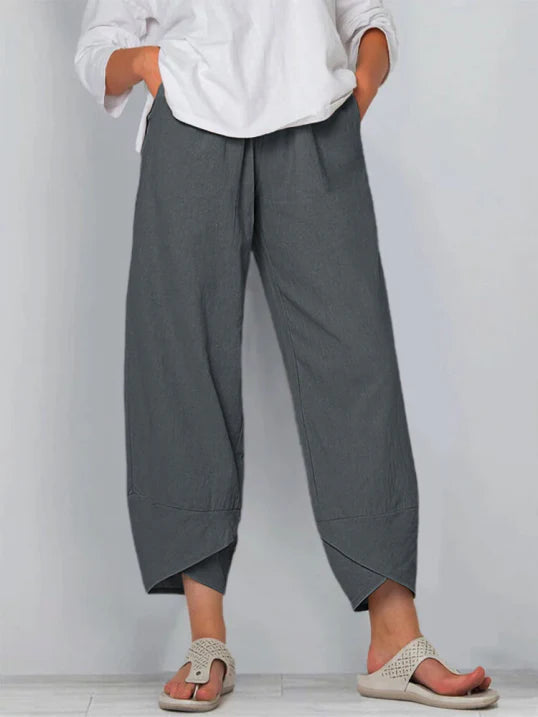 Giuliana - Licht cropped pantalon dames