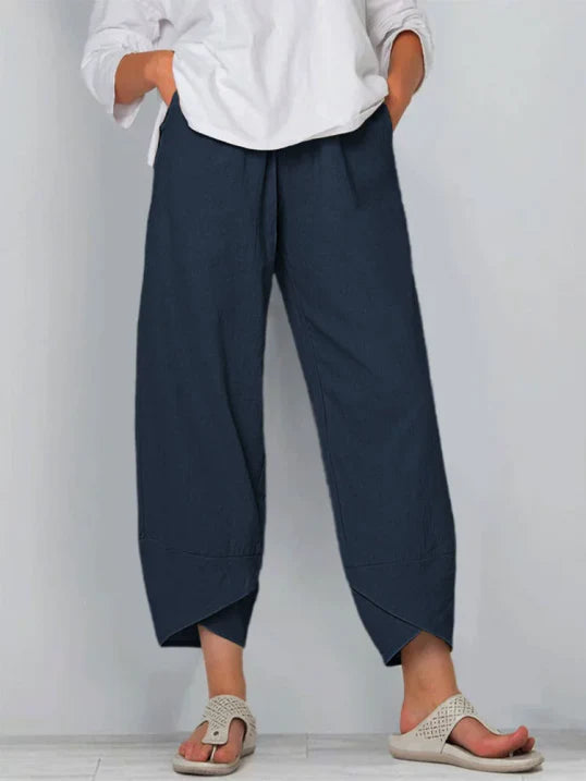 Giuliana - Licht cropped pantalon dames