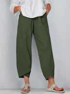 Giuliana - Licht cropped pantalon dames