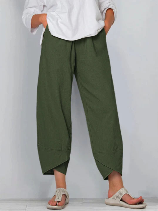 Giuliana - Licht cropped pantalon dames