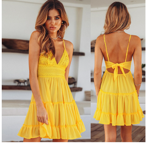 Elisea - Elegante soepele jurk dames