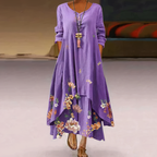 Corinne - Midi jurk met print dames