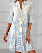 Giselle - Elegante mini jurk met halflange mouwen dames