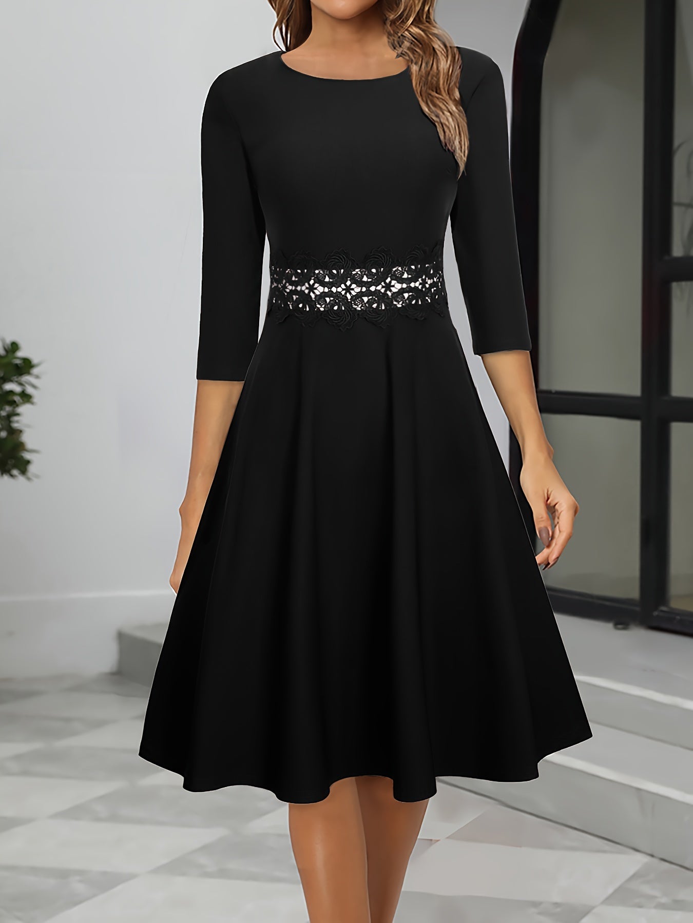 Paola - Elegante midi avondjurk dames