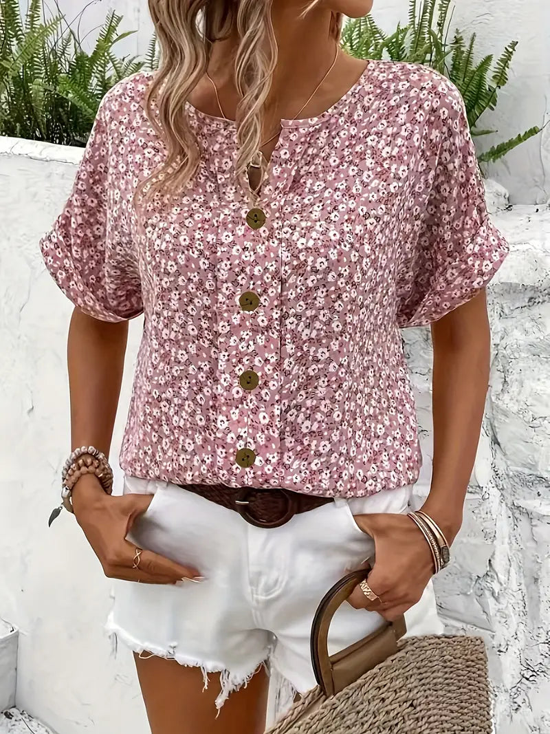 Célestine - Blouse met bloemenprint dames