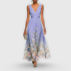 Eugénie - Zomerse maxi jurk met V-hals dames