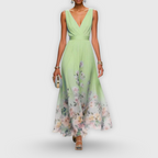 Eugénie - Zomerse maxi jurk met V-hals dames