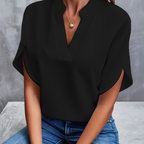 Alessandra - Blouse met korte mouwen dames