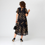 Valentine - Elegante zomerjurk met swirlprint dames