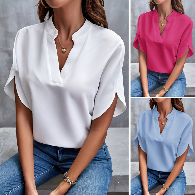 Alessandra - Blouse met korte mouwen dames