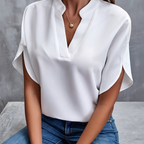 Alessandra - Blouse met korte mouwen dames