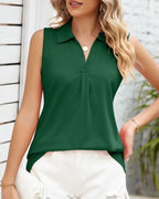Clarine - Mouwloze blouse