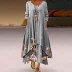 Corinne - Midi jurk met print dames