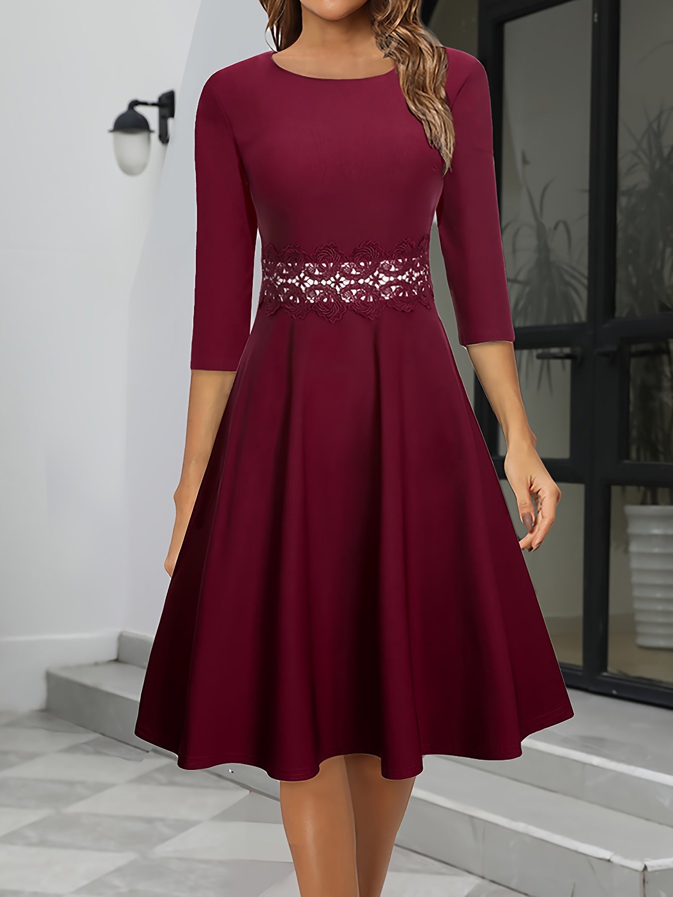 Paola - Elegante midi avondjurk dames