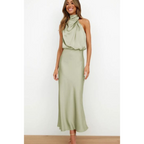 Eleonora - Avond maxi jurk met halterhals dames