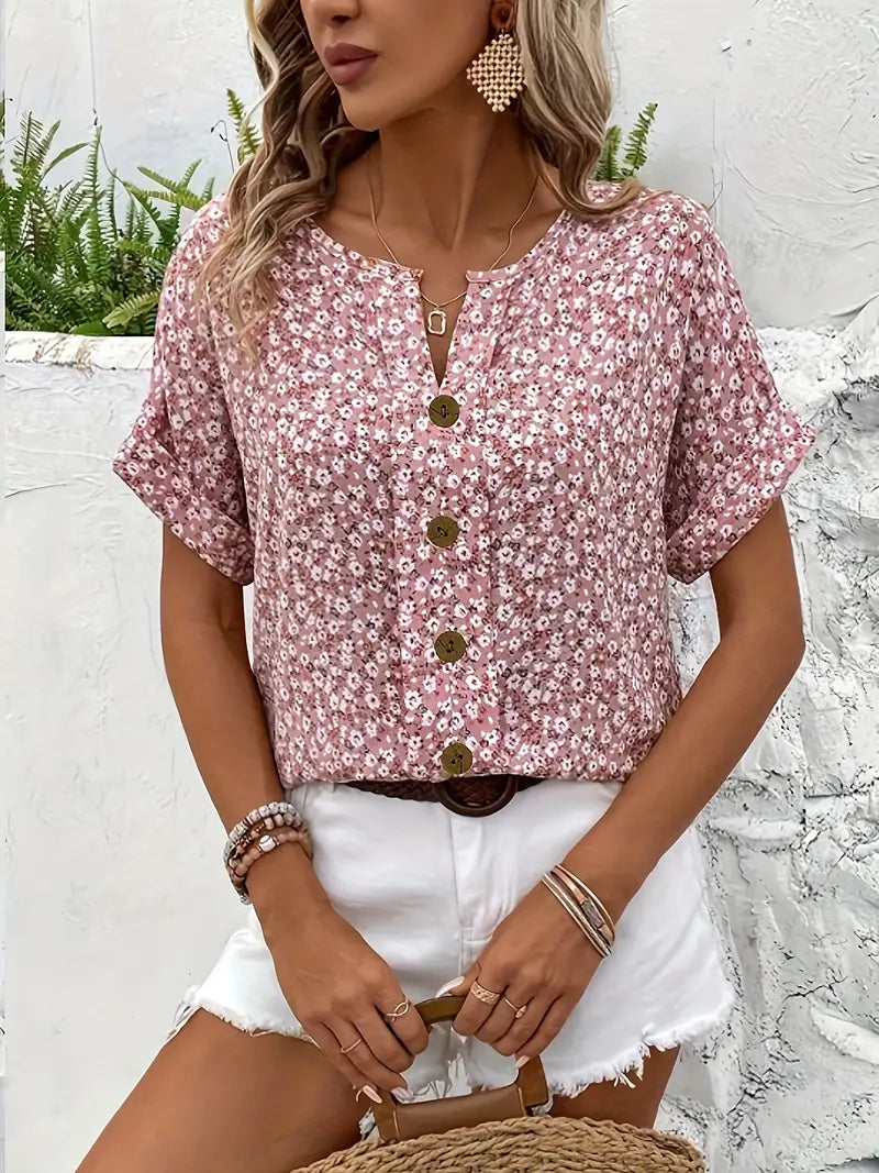 Célestine - Blouse met bloemenprint dames