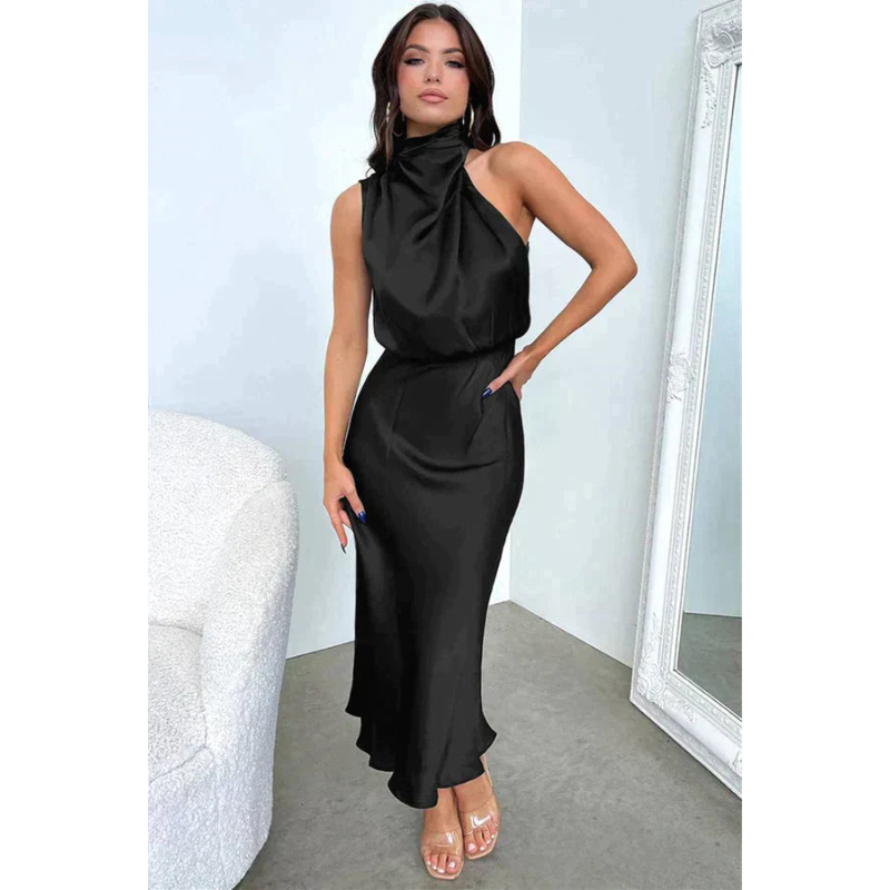 Eleonora - Avond maxi jurk met halterhals dames