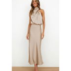 Eleonora - Avond maxi jurk met halterhals dames