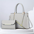 Lounelle - Tweedelige handtas set met tas en pouch dames