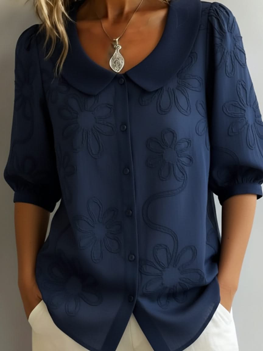 Romane - Top met natuurlijke bloemenprint dames