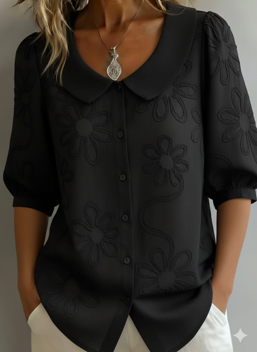 Romane - Top met natuurlijke bloemenprint dames