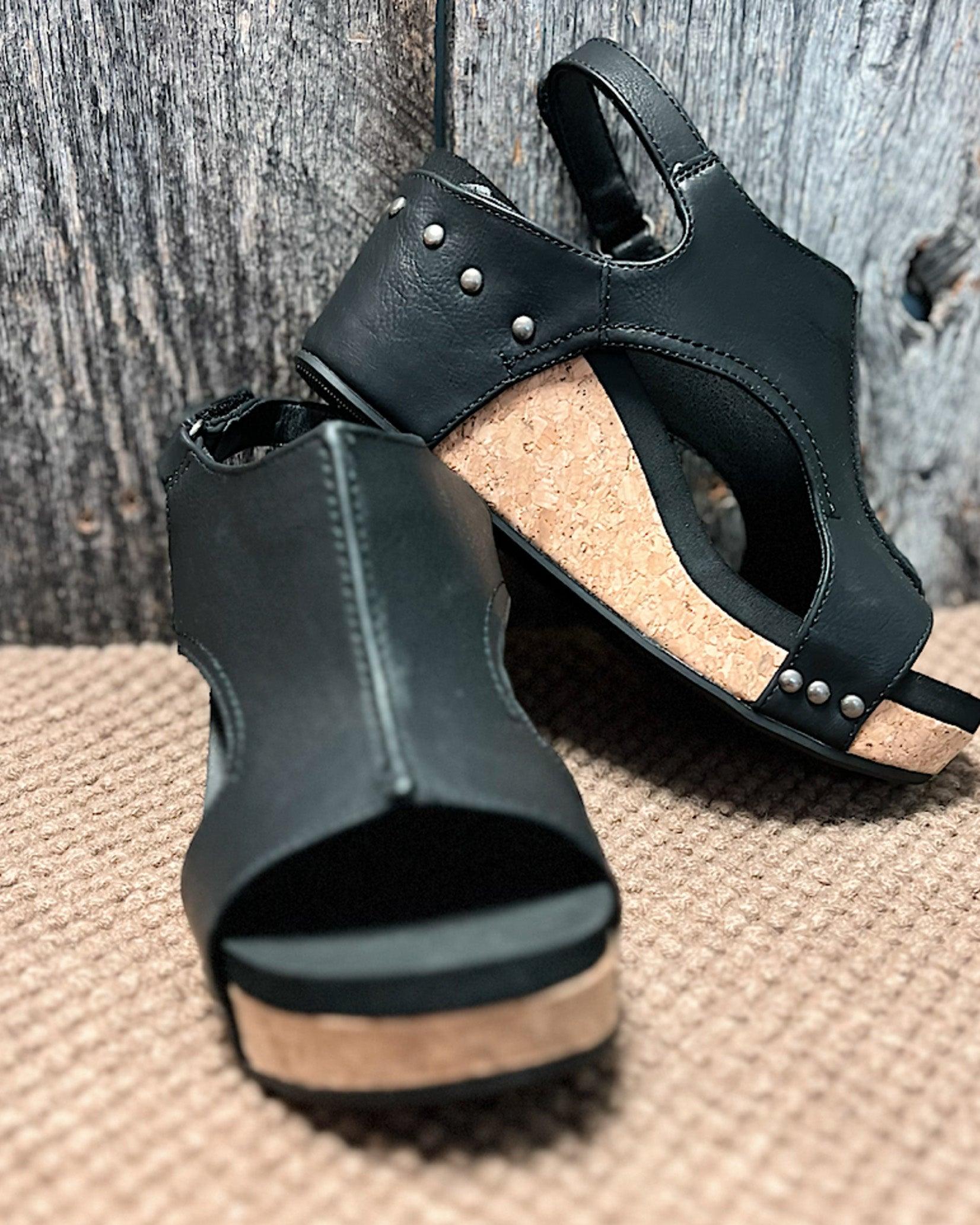 Coline - Sandalen met sleehak dames