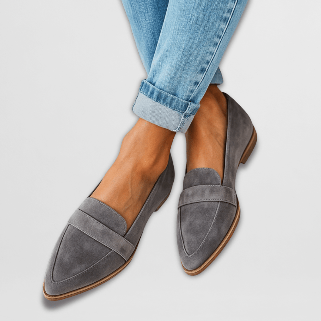 Anaëlle - Suède loafers dames