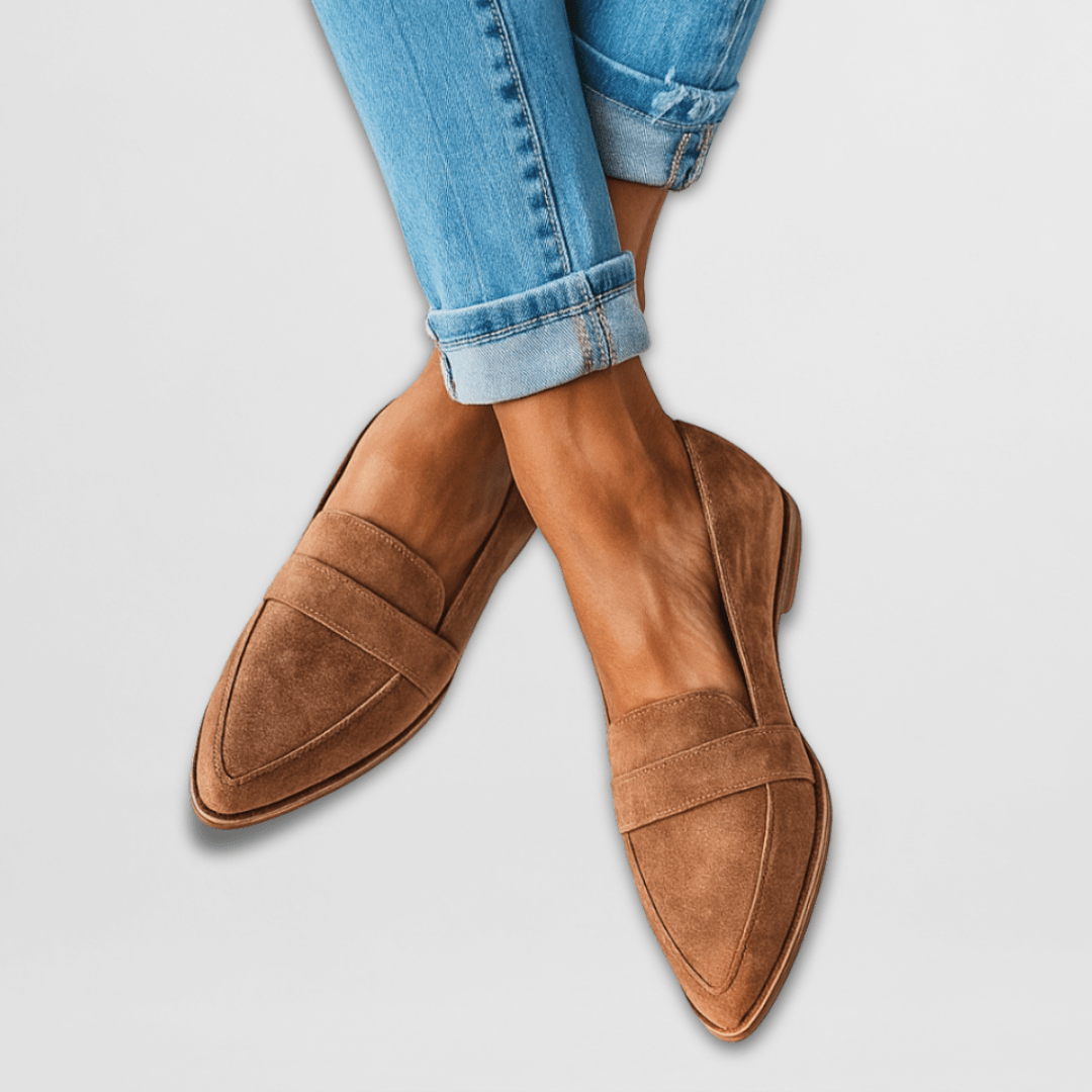 Anaëlle - Suède loafers dames