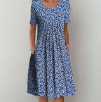 Lucia - Zomerse midi jurk met print dames