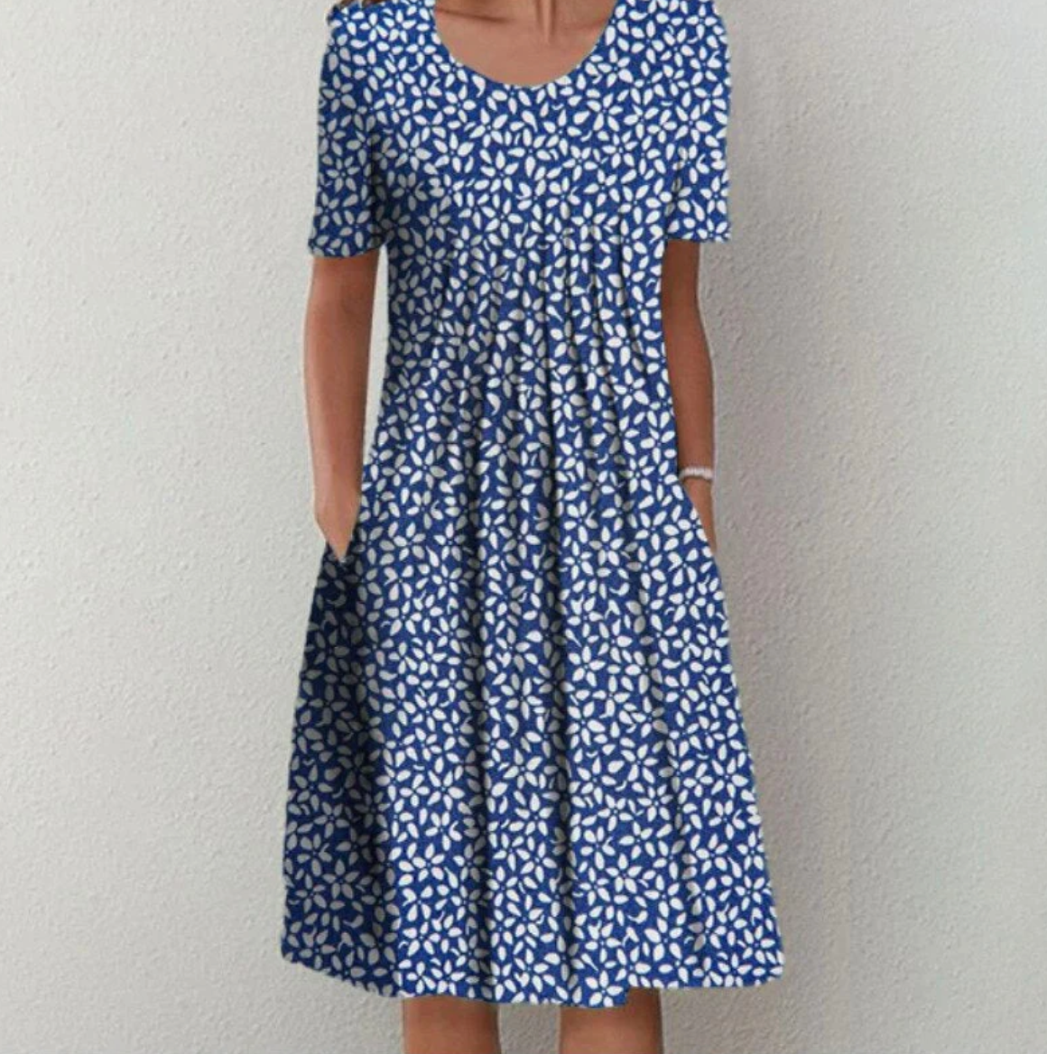 Lucia - Zomerse midi jurk met print dames