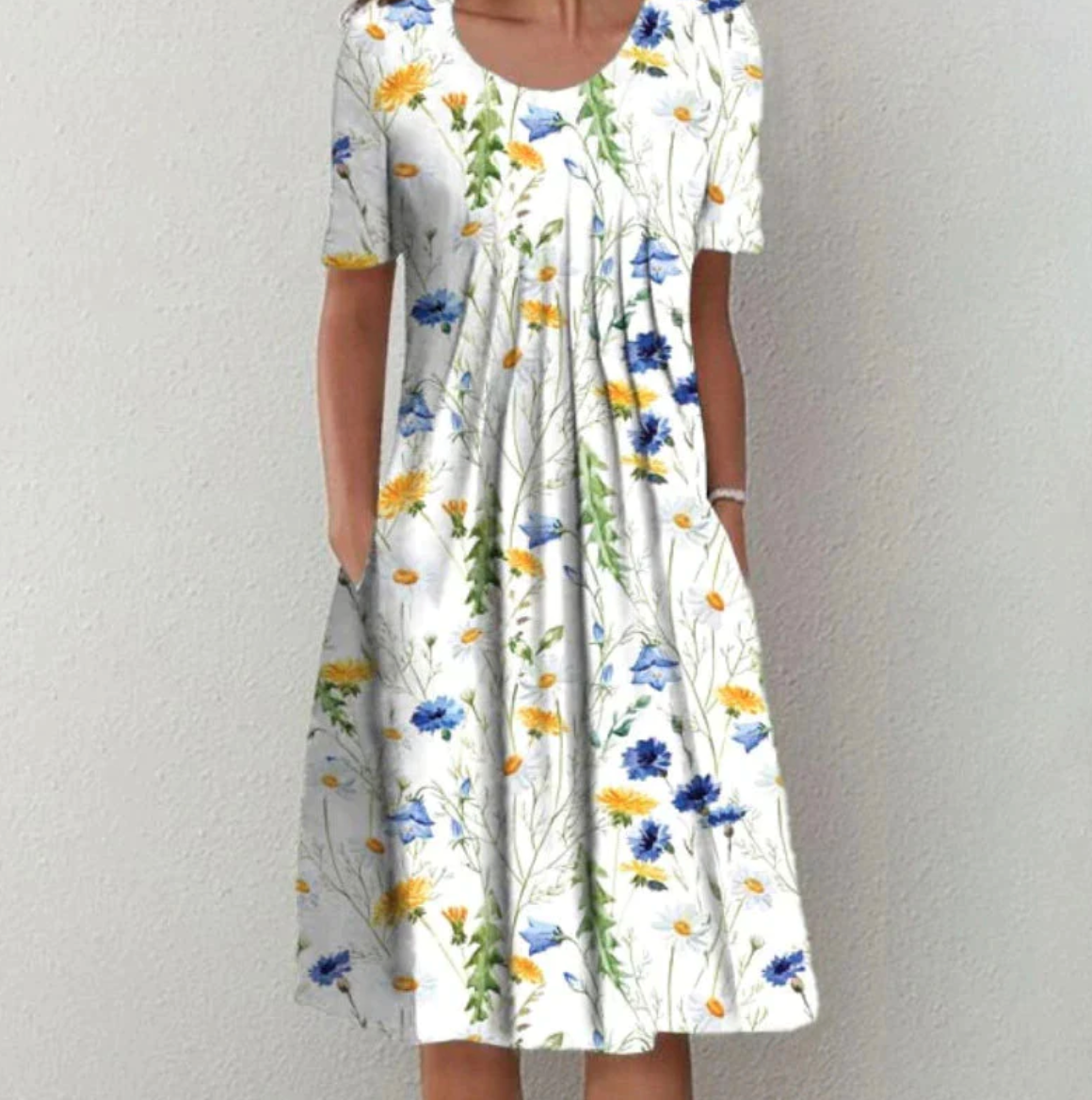 Lucia - Zomerse midi jurk met print dames