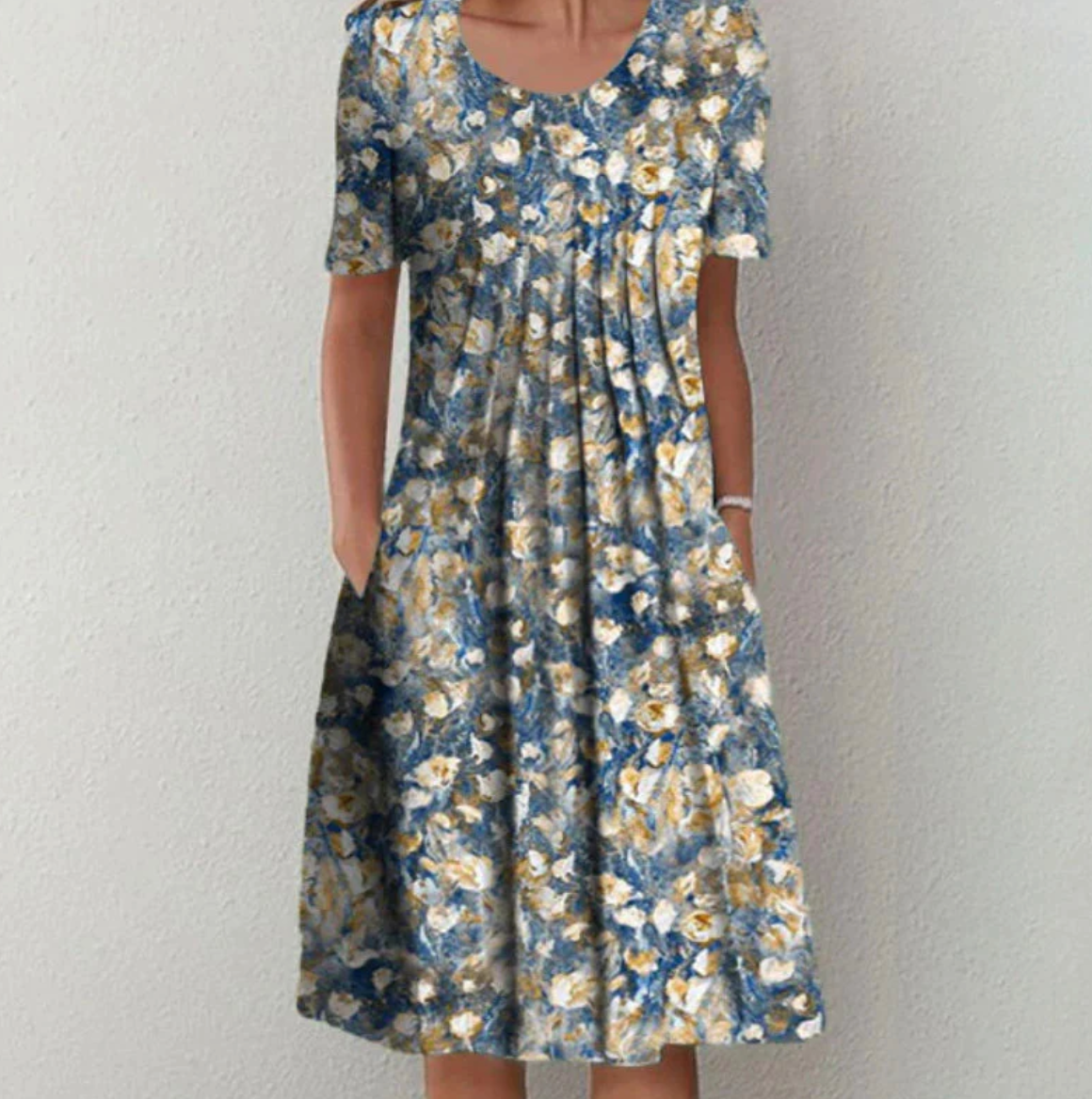 Lucia - Zomerse midi jurk met print dames