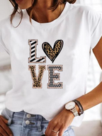 Noemi - Wit zomers T-shirt met korte mouwen dames