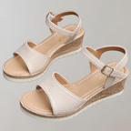 Hortense - Sandalen met sleehak met verstelbare bandjes dames
