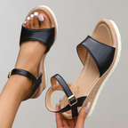 Hortense - Sandalen met sleehak met verstelbare bandjes dames