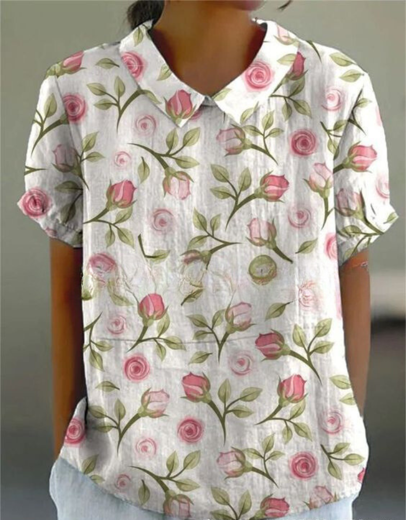 Valentina - Vintage blouse met bloemenprint dames