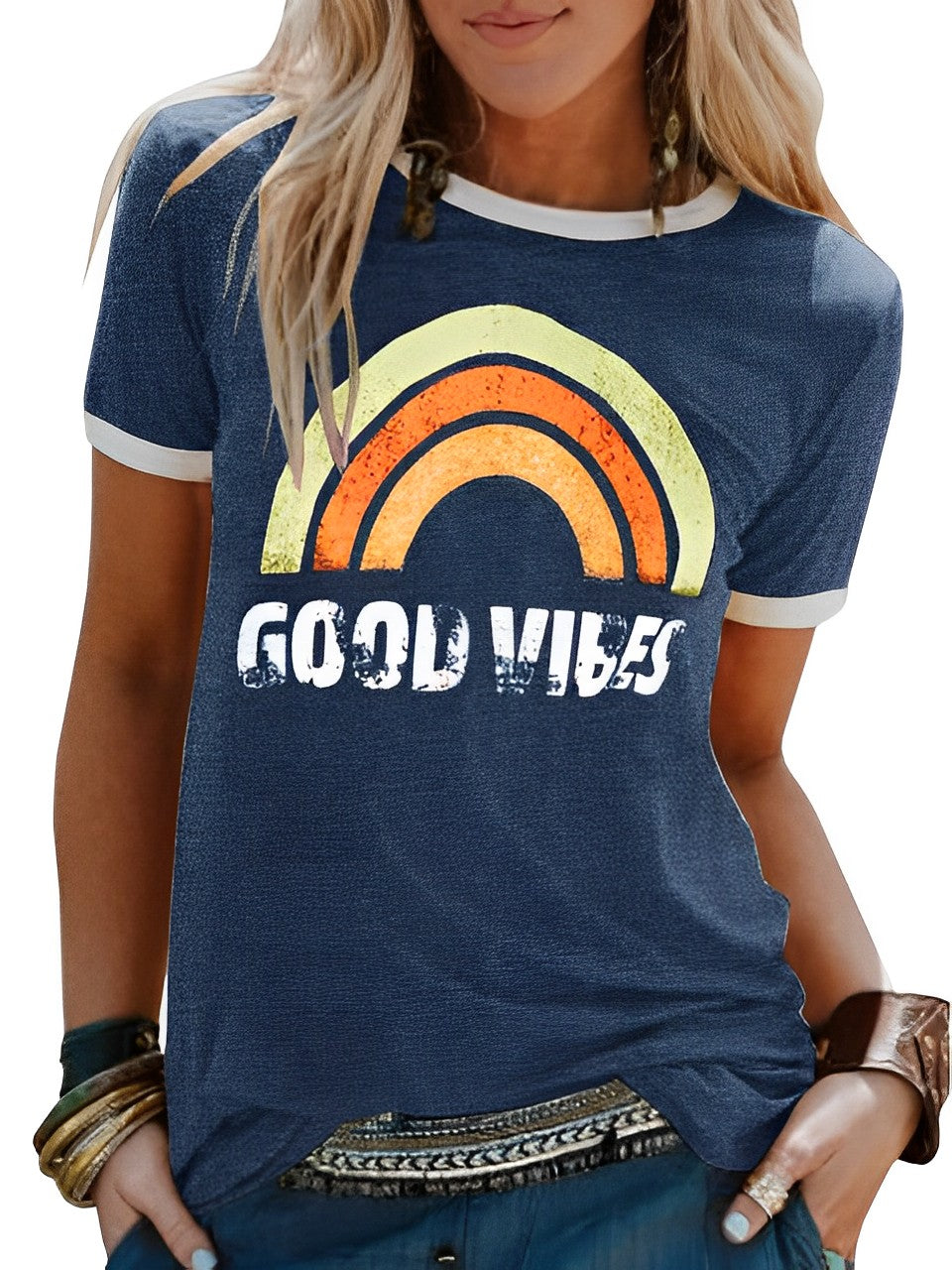 Macy - Good vibes shirt dames