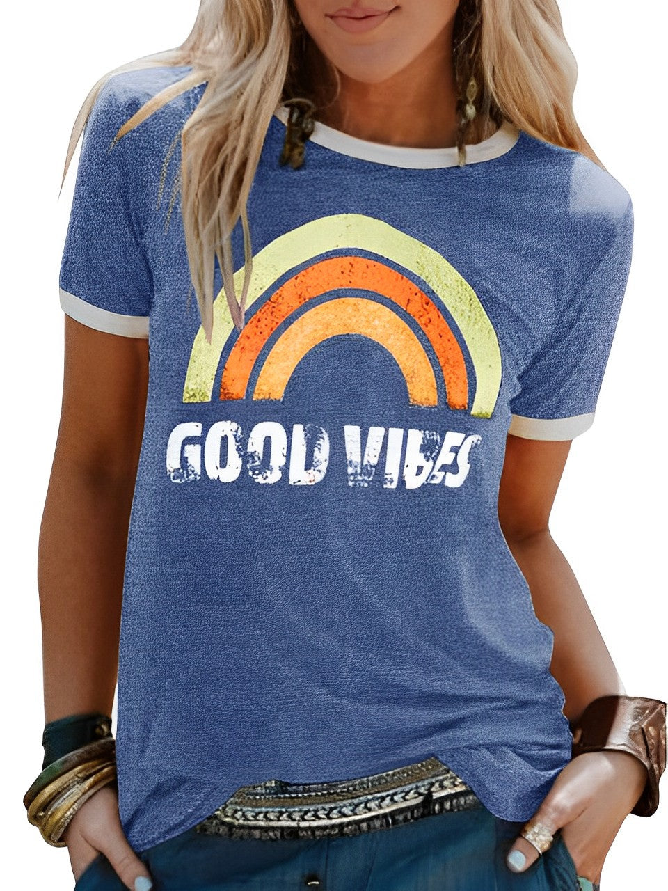 Macy - Good vibes shirt dames