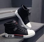Hoge sneakers heren met veters en stevige zool