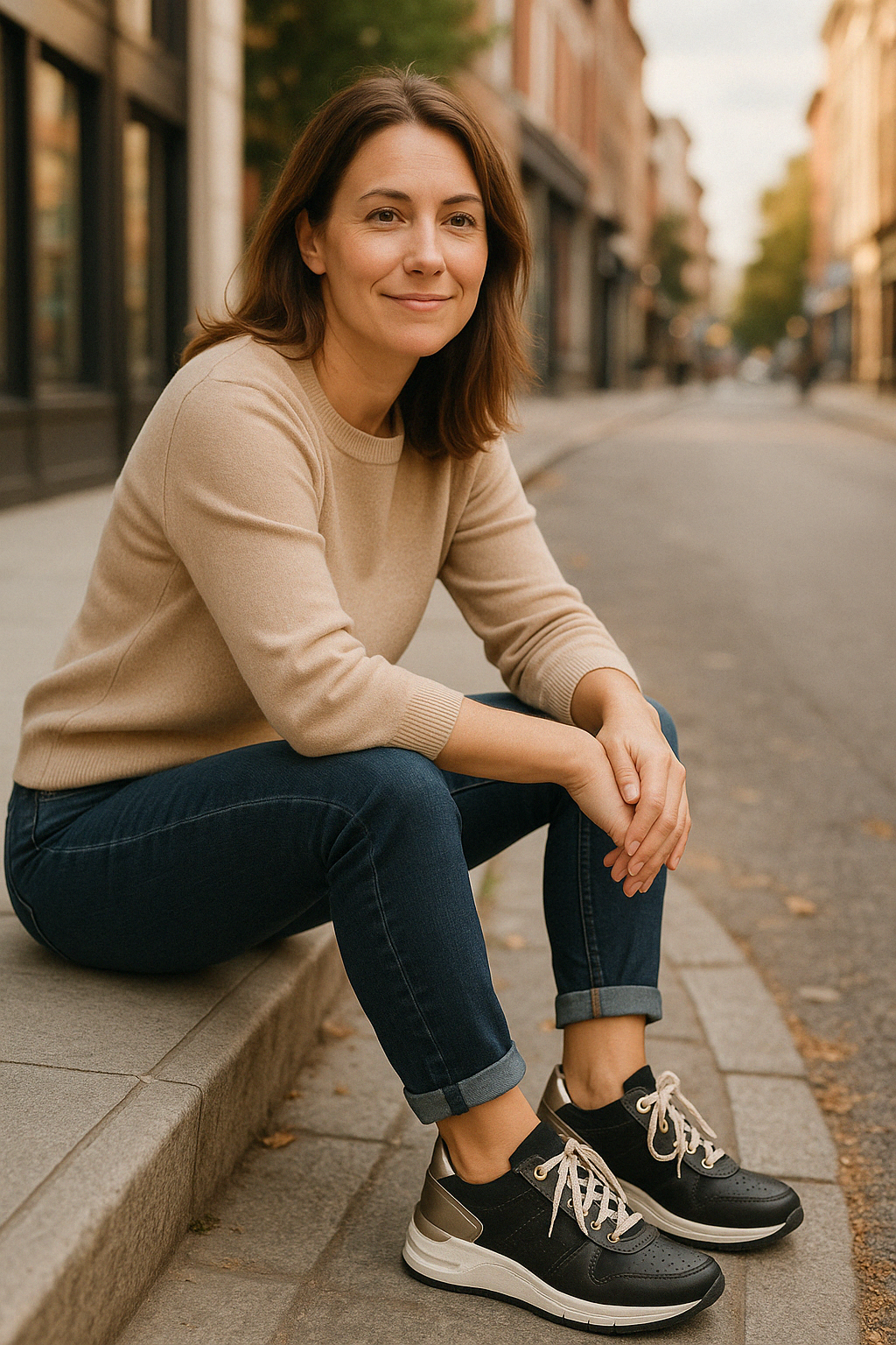 Lichtgewicht wandelschoenen dames met elastische veters, rits en antislipzool 8