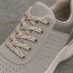 Lichtgewicht wandelschoenen dames met elastische veters, rits en antislipzool 7